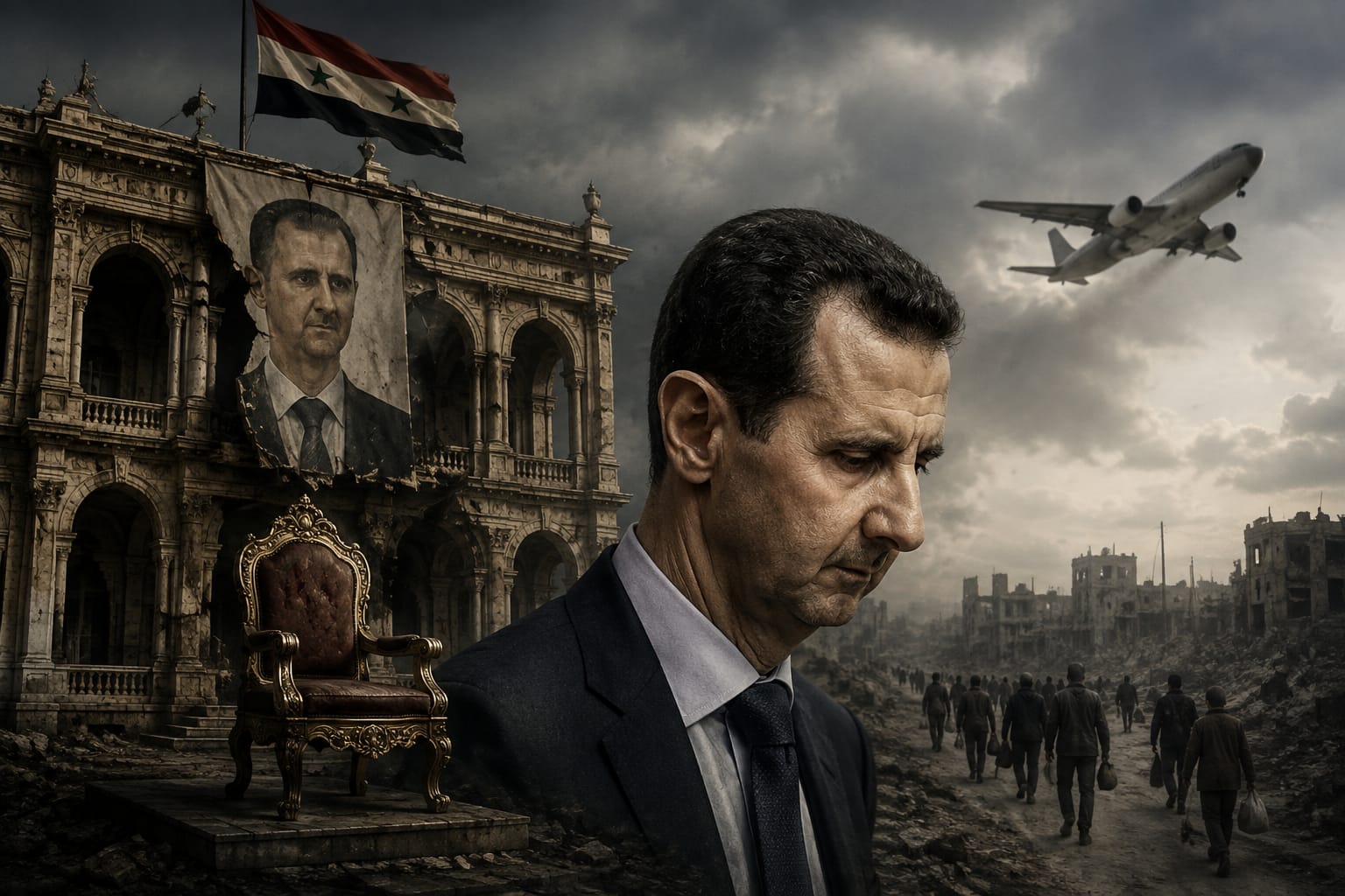F7812D93-298C-41D7-8464-B4055F656357 بشار الأسد: من عرش السلطة إلى قاع المنفى